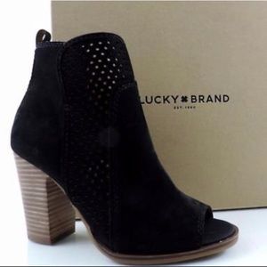 Lucky Brand Perforated Lamia Booties